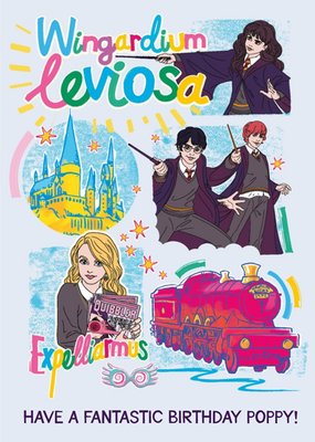 Harry Potter Wingardium Leviosa Illustrated Card