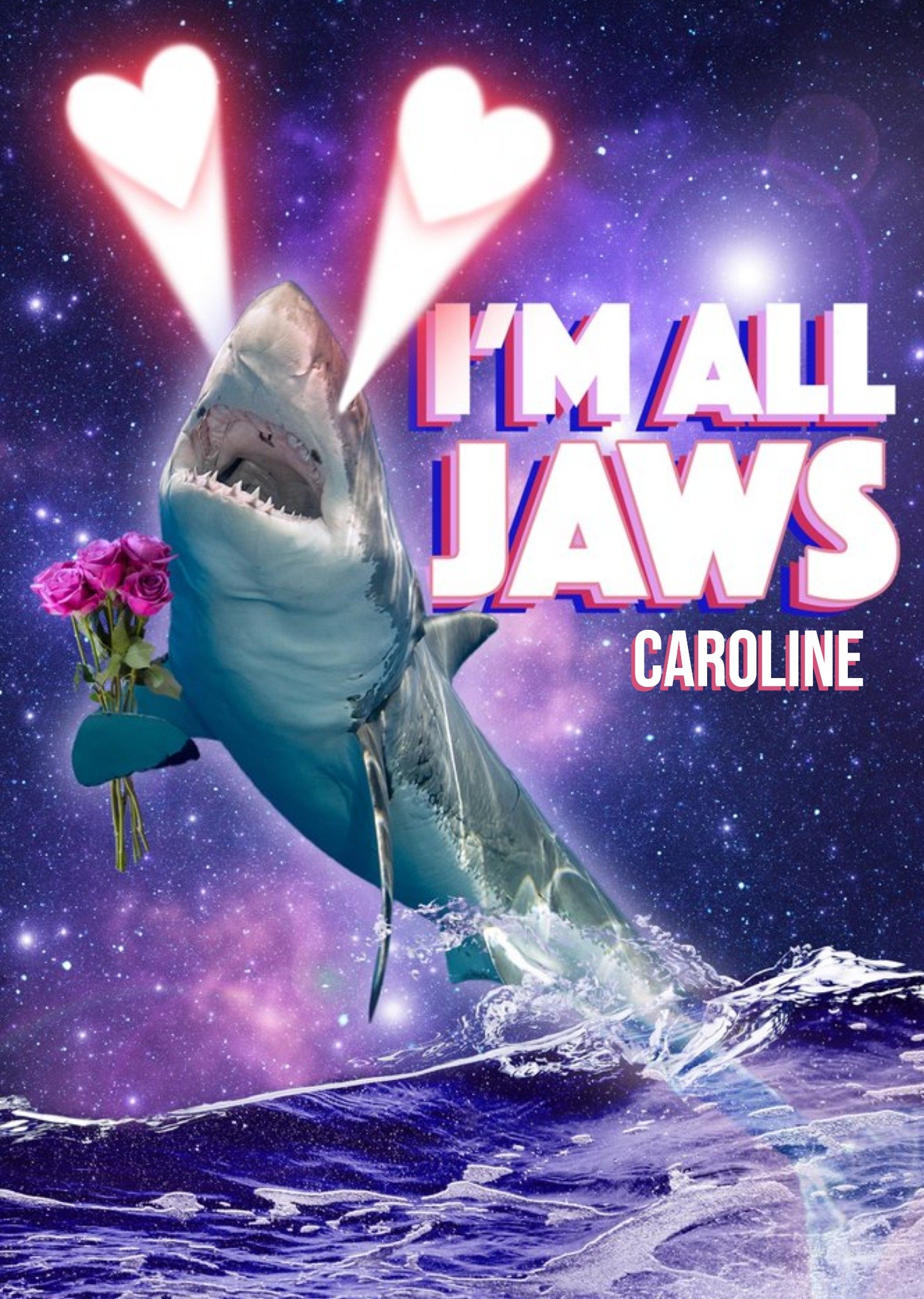 Moonpig Funny I'm All Jaws Shark Valentine's Day Card