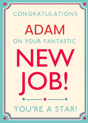 Hotchpotch Sweet New Job Card