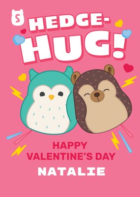 Squishmallows Cute Hedghogs Hug Valentine's Day Card