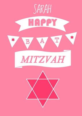 Bat Mitzvah Card