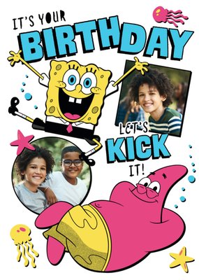 SpongeBob SquarePants Photo Upload Birthday Card