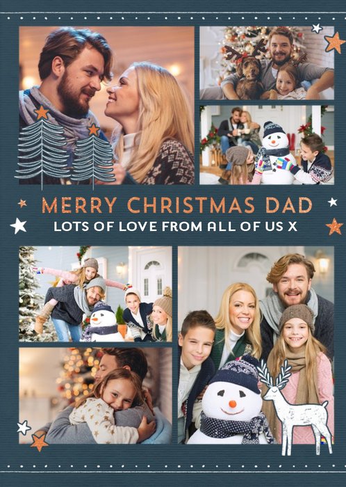 Photo Upload Christmas Card For Dad