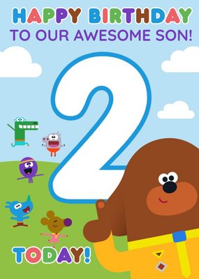 Hey Duggee 2nd Birthday To An Awesome Son! Birthday Card