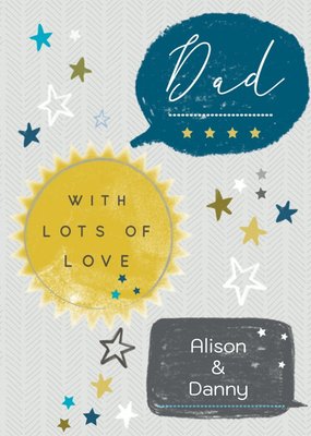 Modern Sunshine Dad Birthday Card