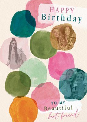 To My Beautiful Best Friend Photo Upload Birthday Card