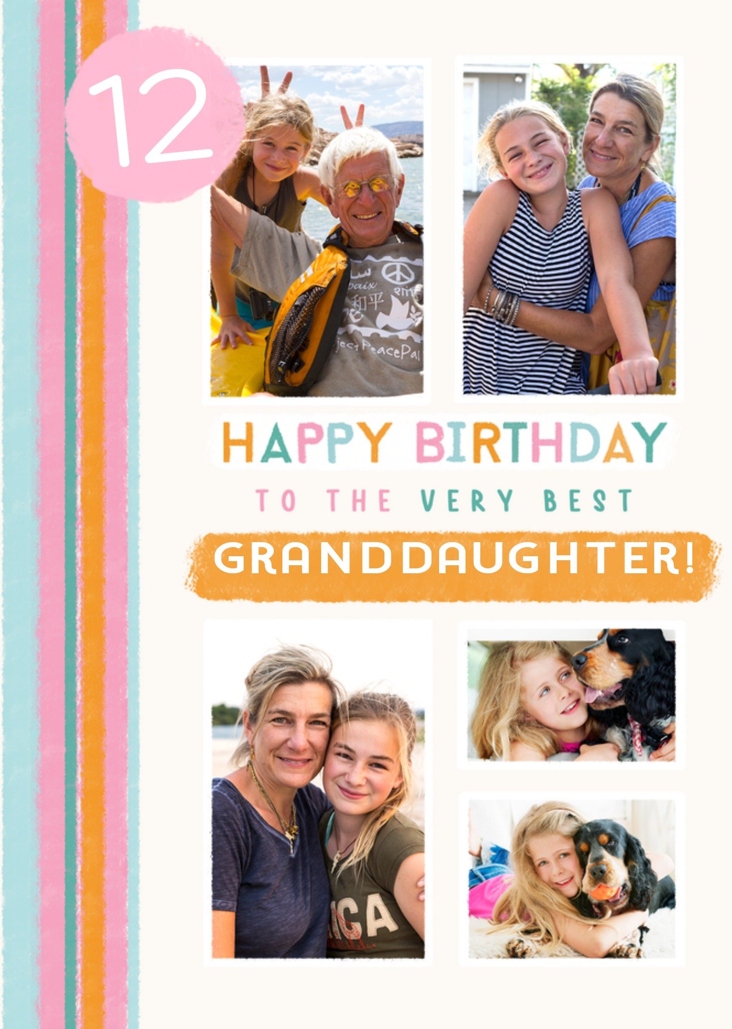 Moonpig To The Very Best Granddaughter Photo Upload Birthday Card