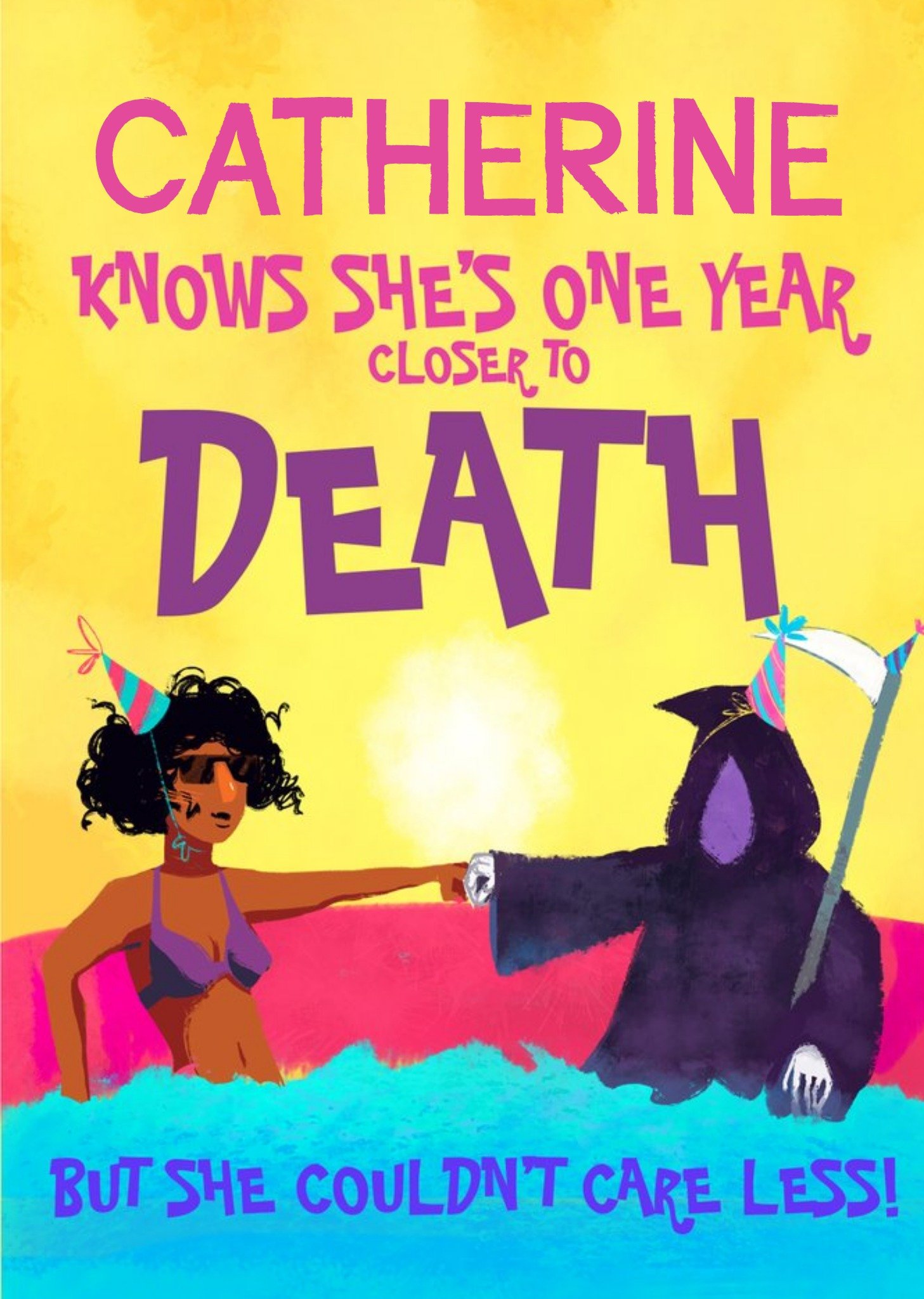 Moonpig Funny Birthday Card One Year Closer To Death