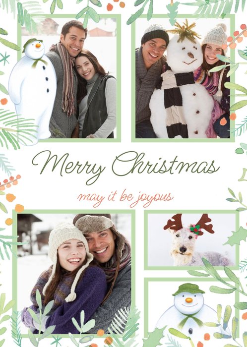 The Snowman Photo Upload Christmas Card