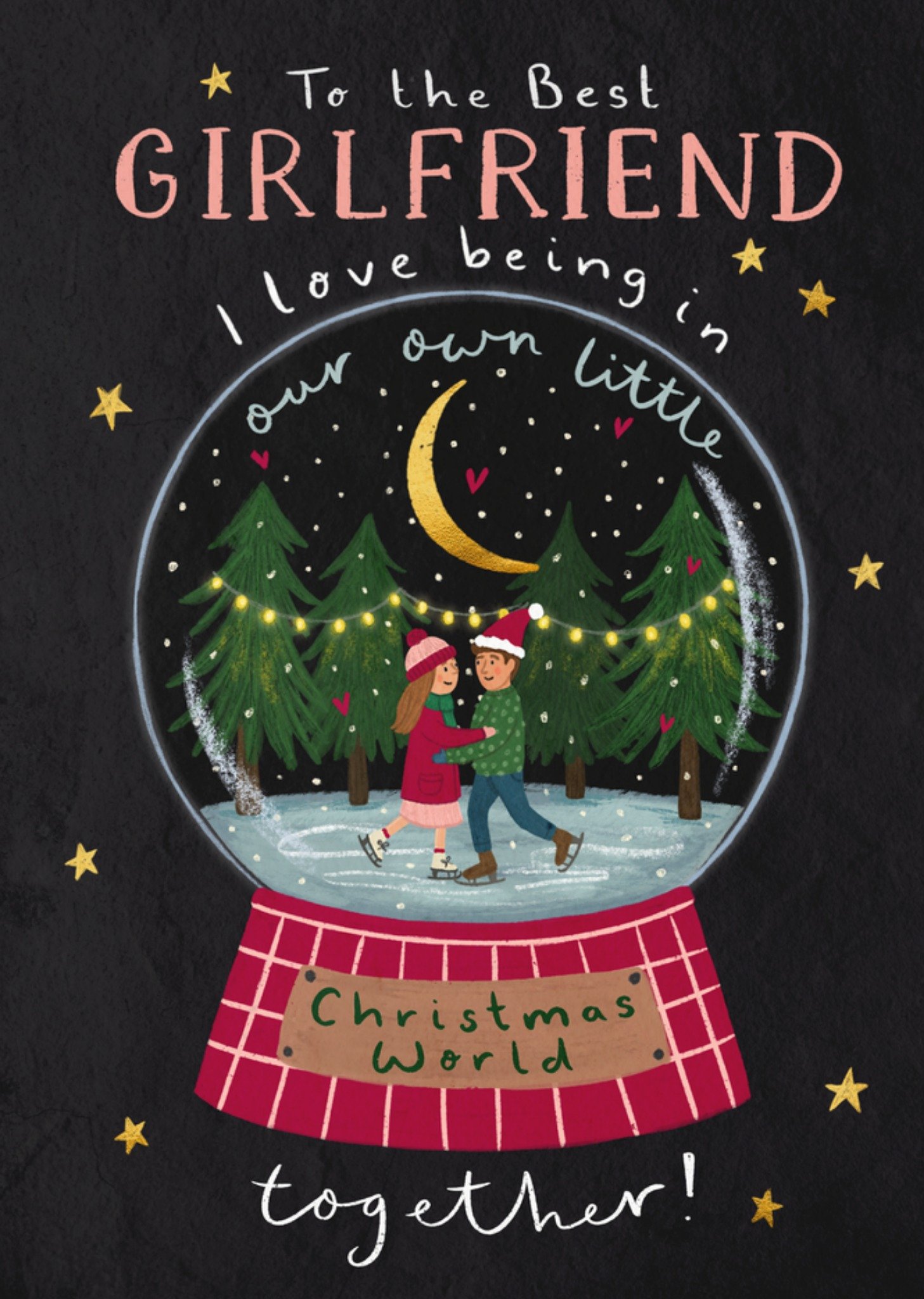 Moonpig To The Best Girlfriend Christmas Card