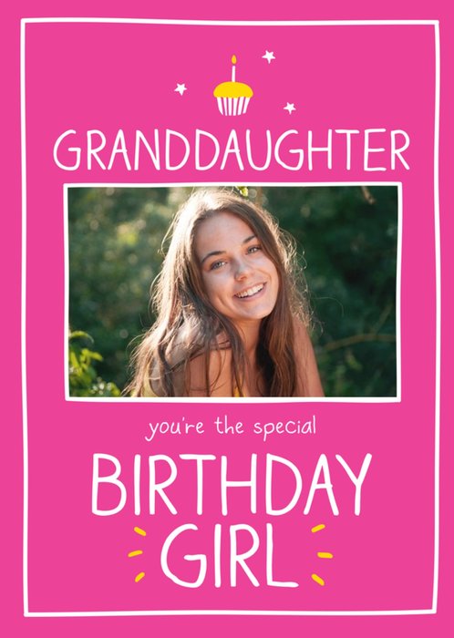 Happy Jackson Granddaughter You're The Special Birthday Girl Photo Card