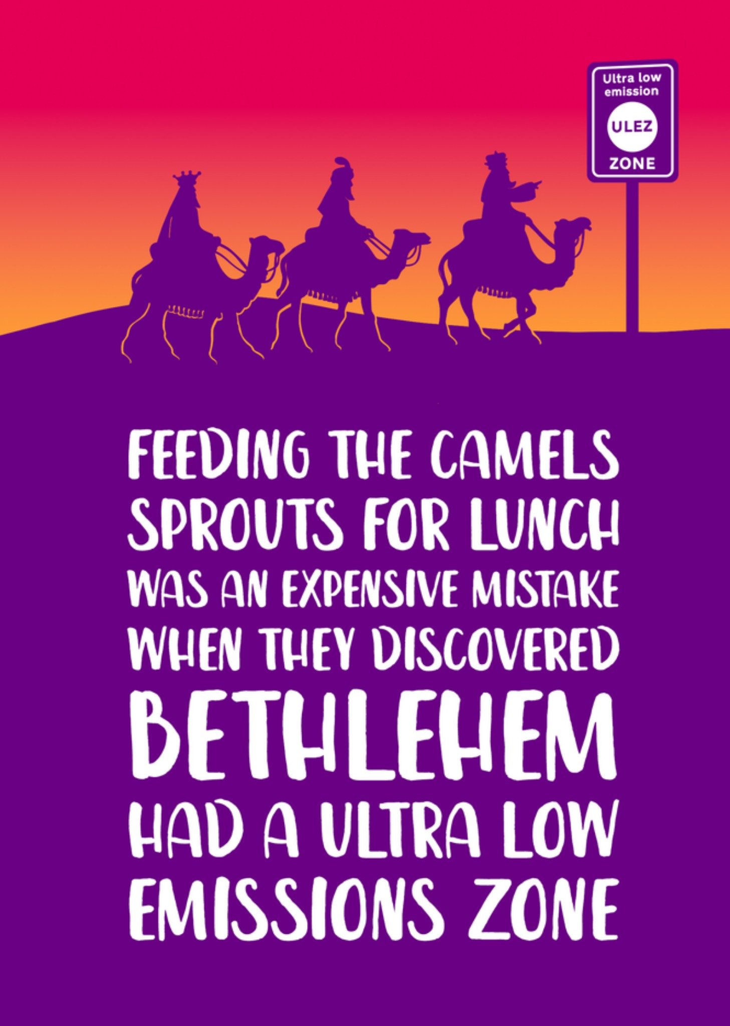 Moonpig Feeding The Camels Sprouts Was An Expensive Mistake Christmas Card