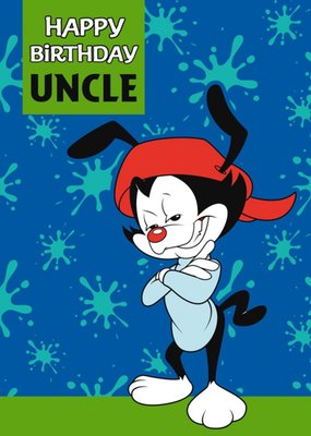 Animaniacs Wakko Splat Background Uncle Card