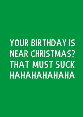 Scribbler Your Birthday Is Near Christmas Card