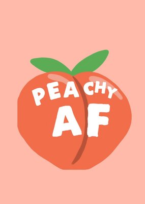 Jolly Awesome Peachy AF Funny Card