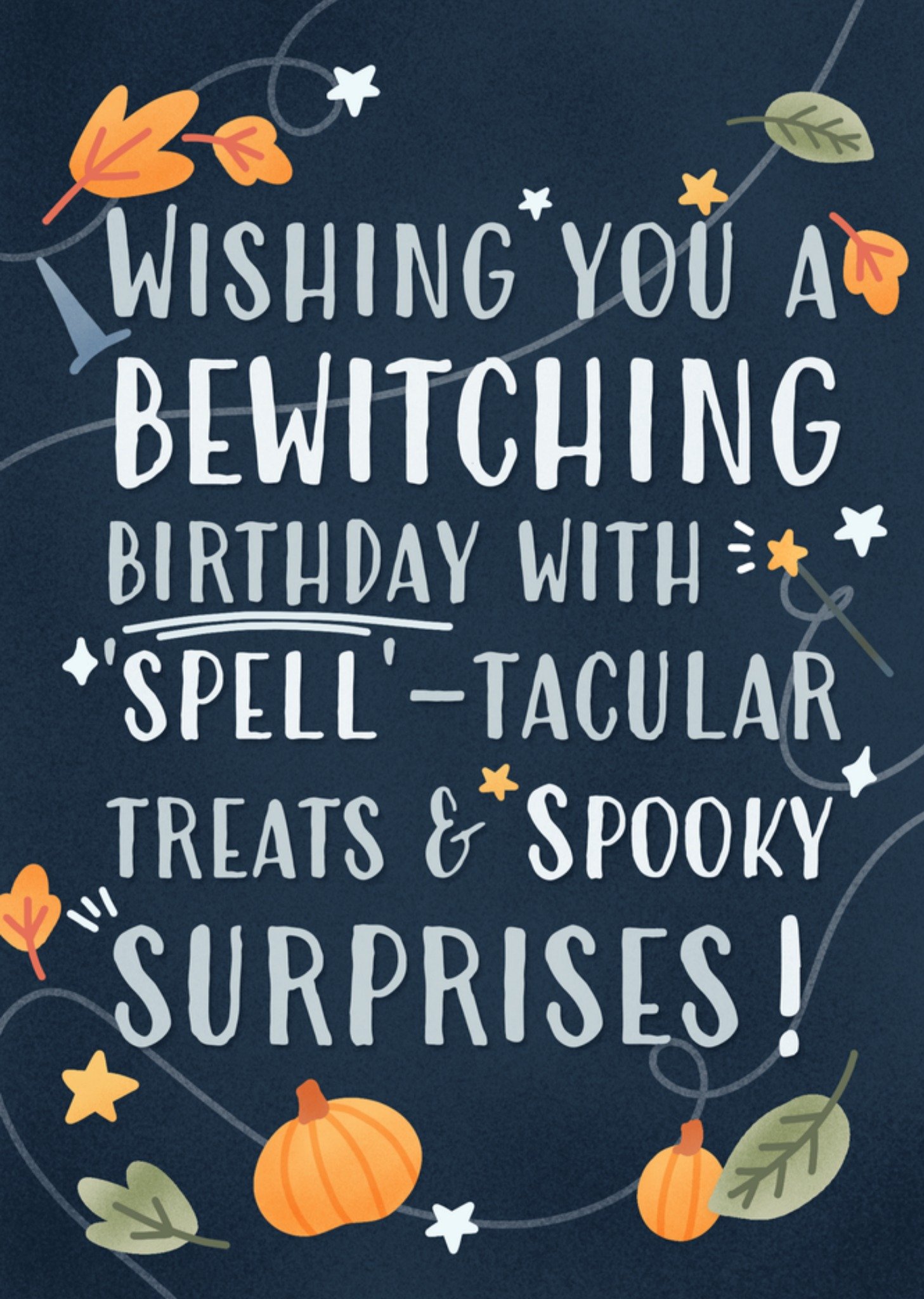 Moonpig Spooky Surprises Bewitching Birthday Card