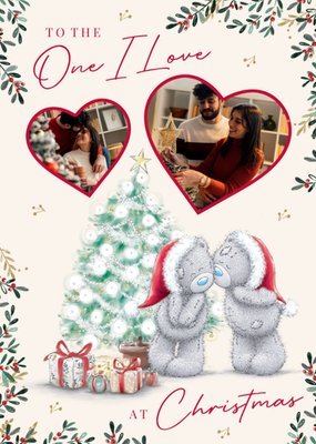 Tatty Teddy To The One I Love Photo Upload Christmas Card