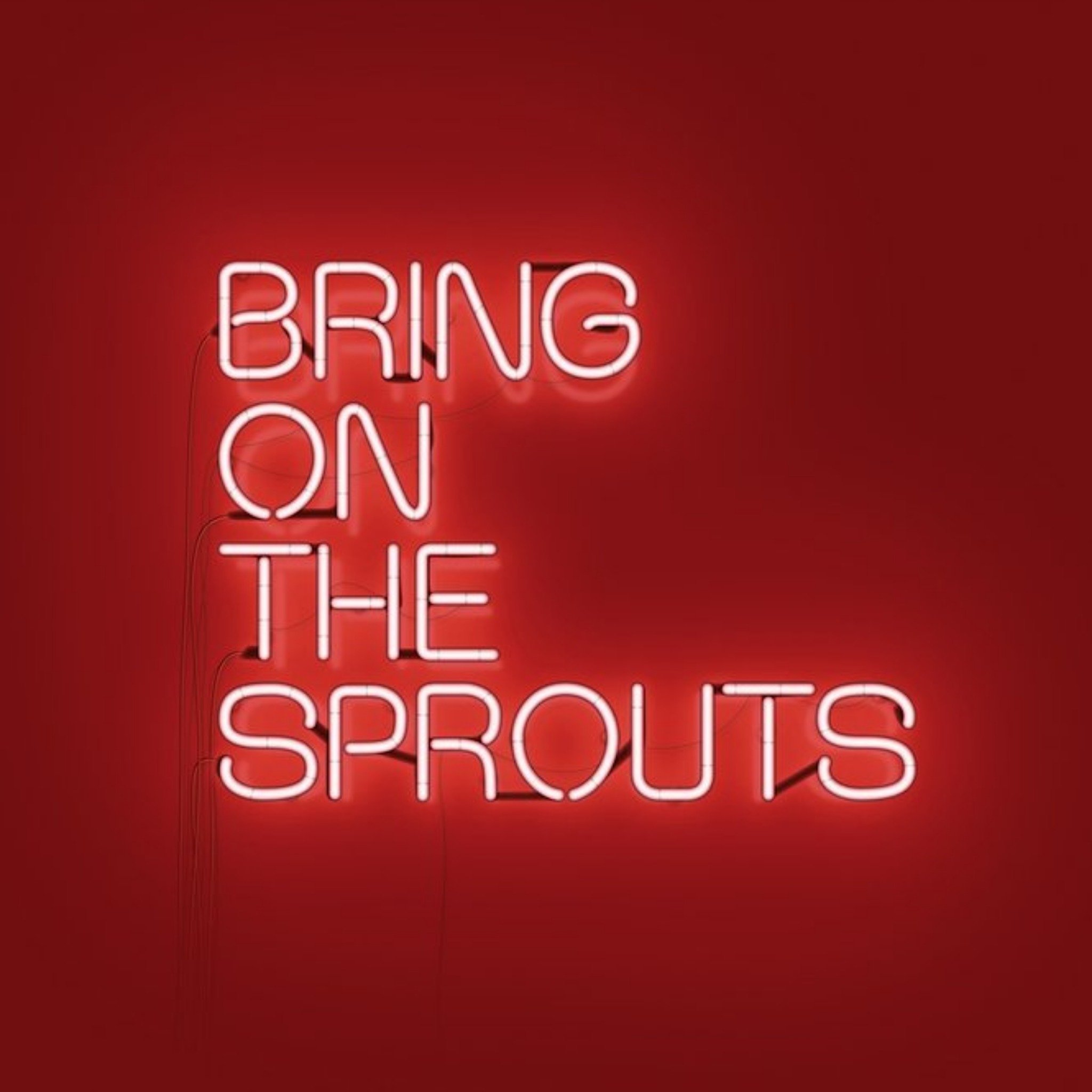 Moonpig Modern Typographical Bring On The Sprouts Christmas Card