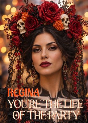 You're The Life Of The Party Face Swap Photo Upload Celebration Card