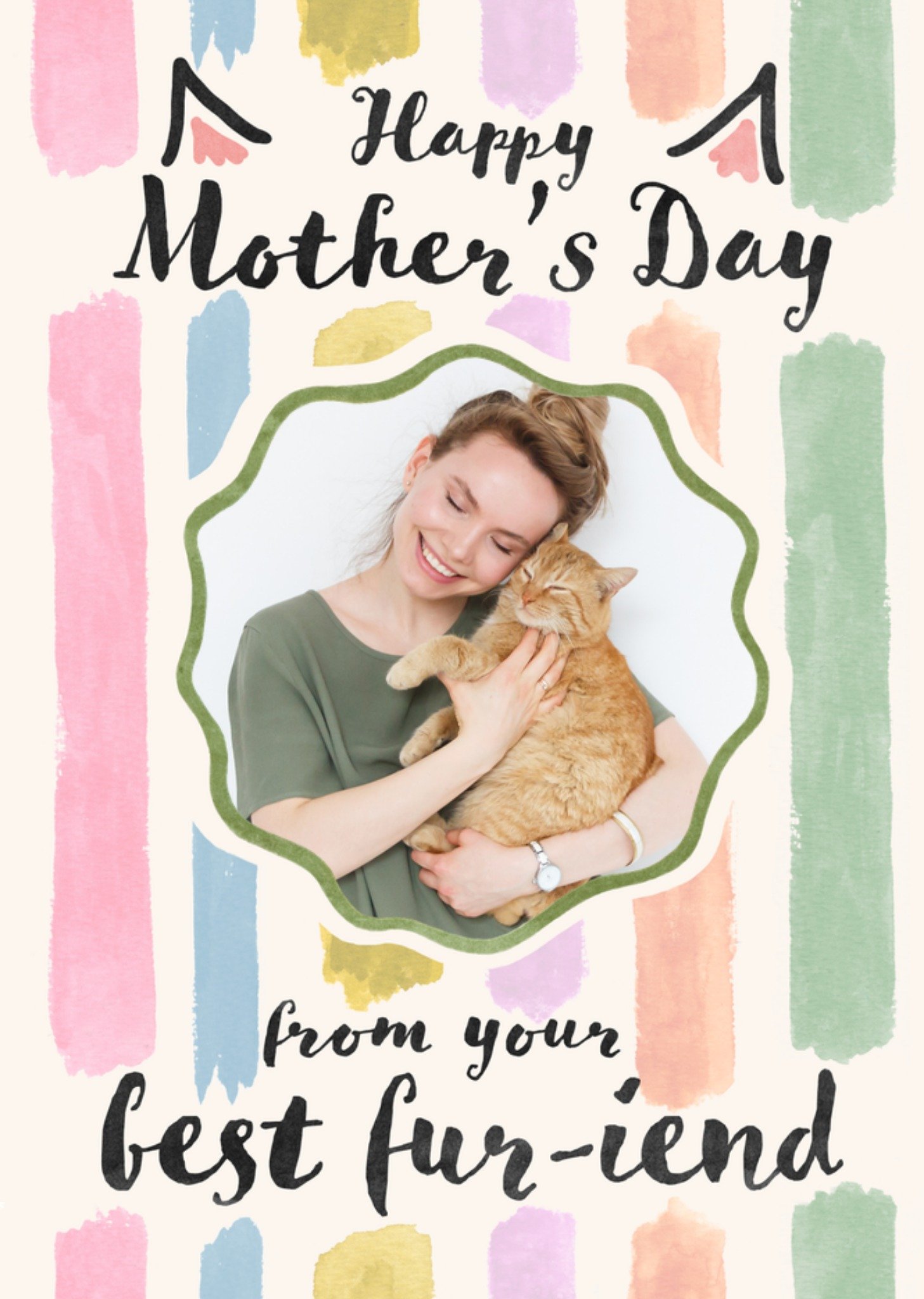 Moonpig From Your Best Fu-Riend Photo Upload Mother's Day Card