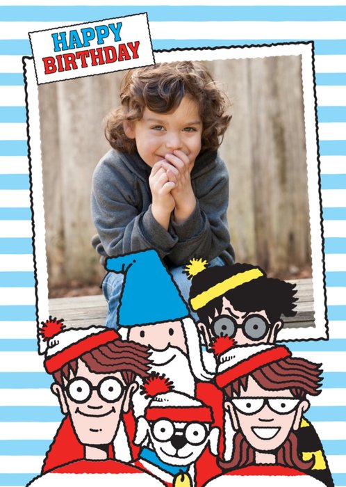 Wheres Wally Photo Upload Birthday Card