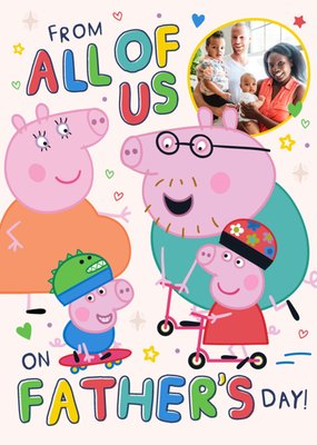 Peppa Pig From All Of Us Photo Upload Father's Day Card