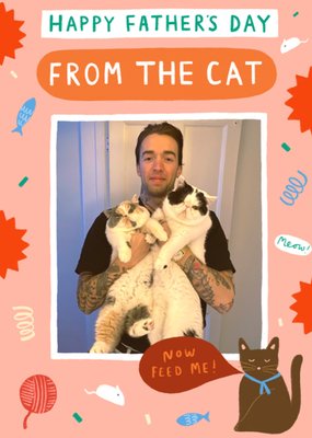 From The Cat Photo Upload Father's Day Card
