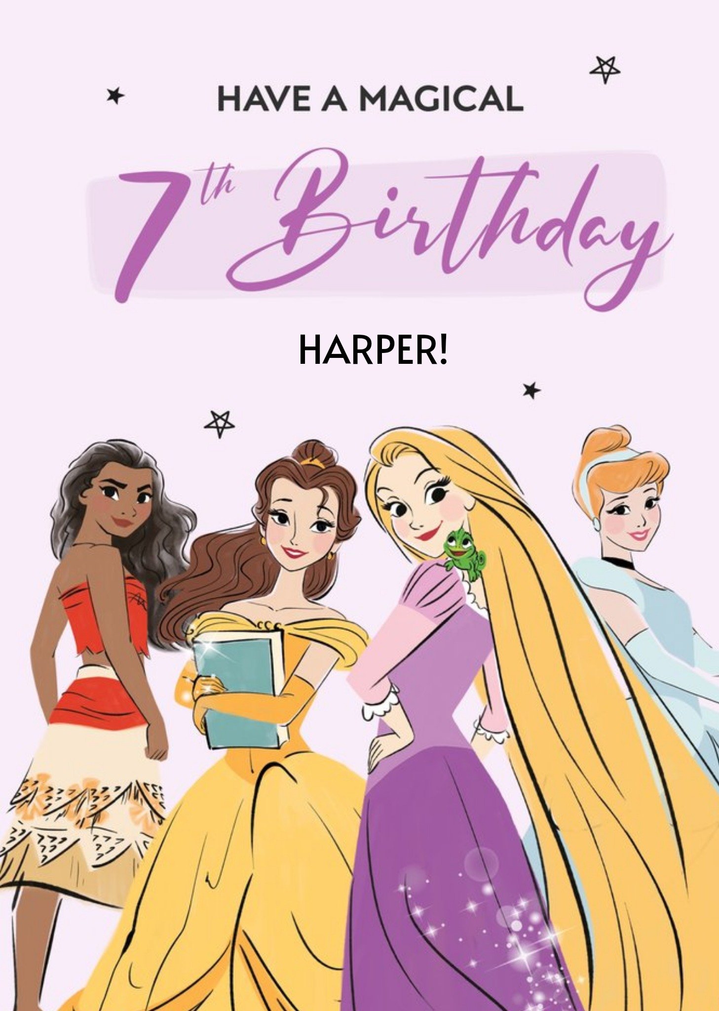 Disney Princesses Disney Princess Have A Magical 7th Birthday Card