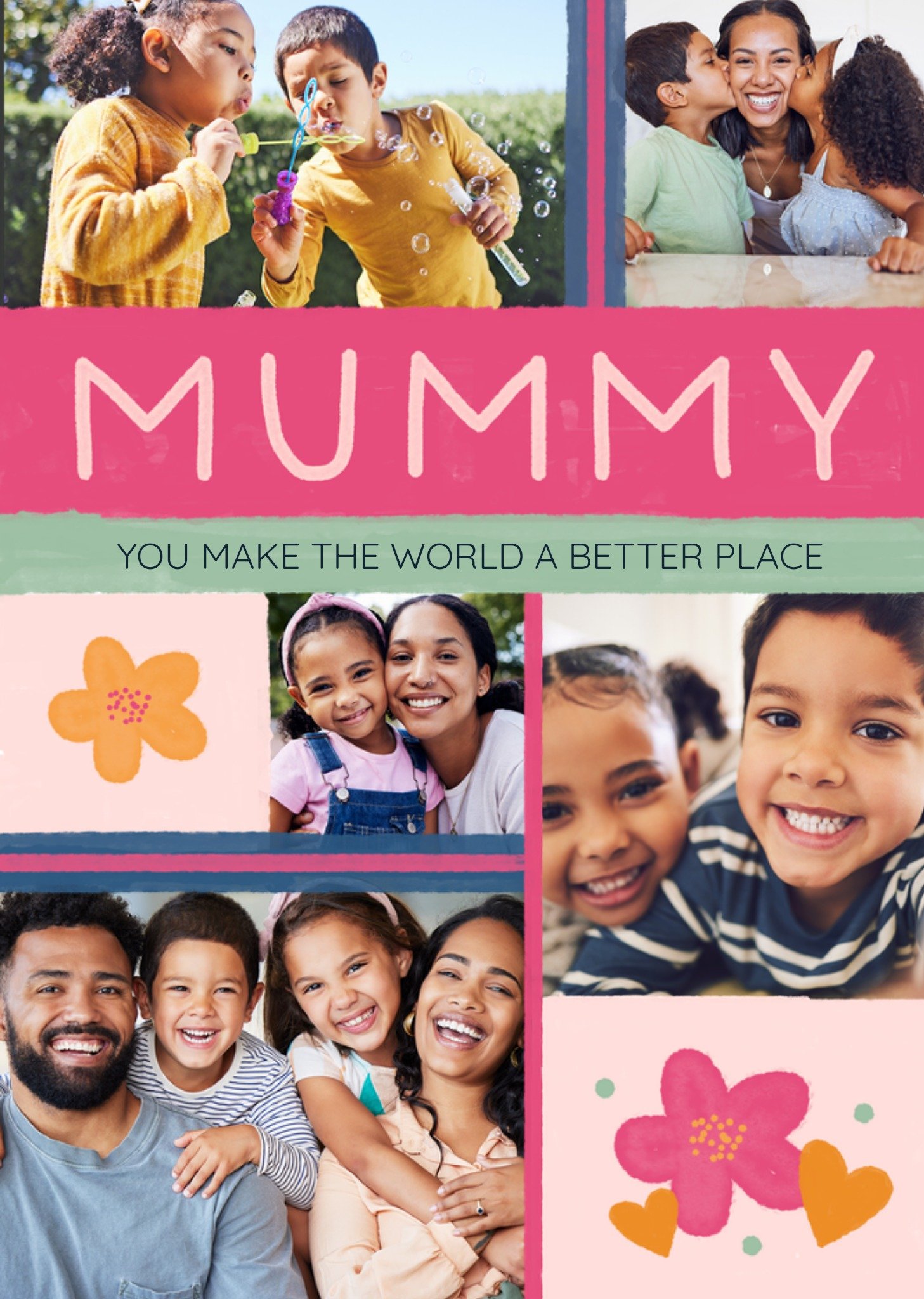 Moonpig Mummy You Make The World A Better Place Photo Upload Card