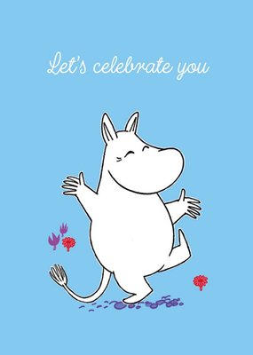 Cute Moomin Let's Celebrate You Birthday Card