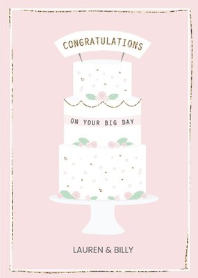 Congratulations On Your Big Day Wedding Card