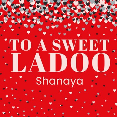 Indian Sweet Ladoo Valentine's Day Card