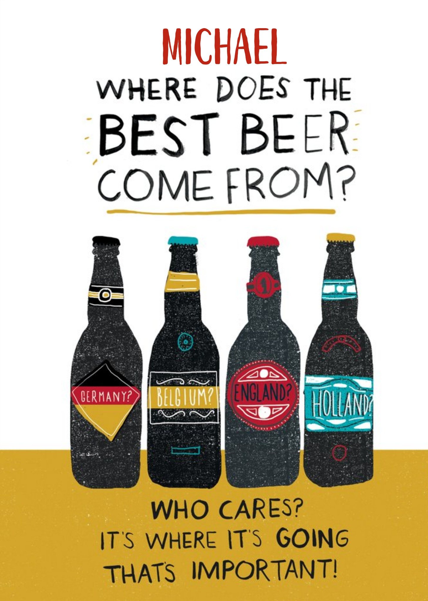 Moonpig Funny Where Does Beer Come From Birthday Card