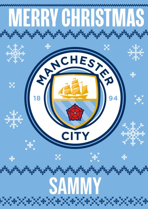 Man City Christmas Card