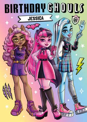 Monster High Birthday Card