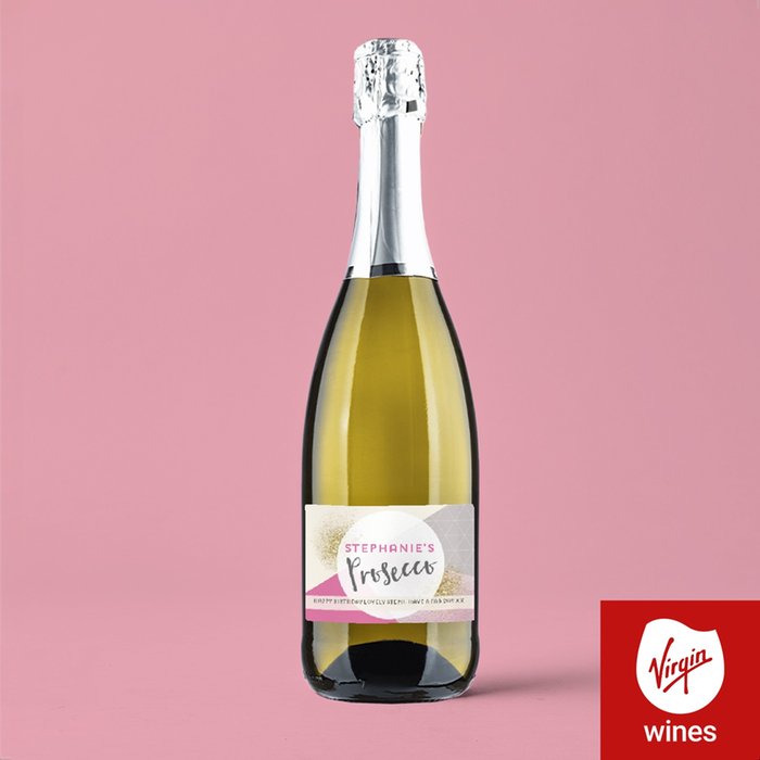 Personalised Happy Birthday Prosecco 75cl