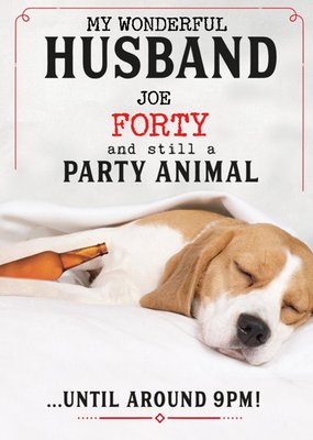 Pigment Animal Funny Husband Birthday Card