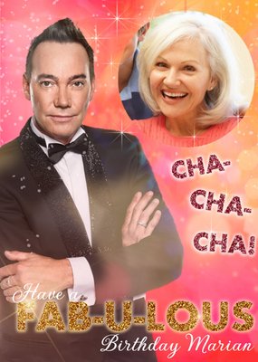 Strictly Come Dancing Craig Cha-Cha-Cha Personalised Photo Upload Birthday Card