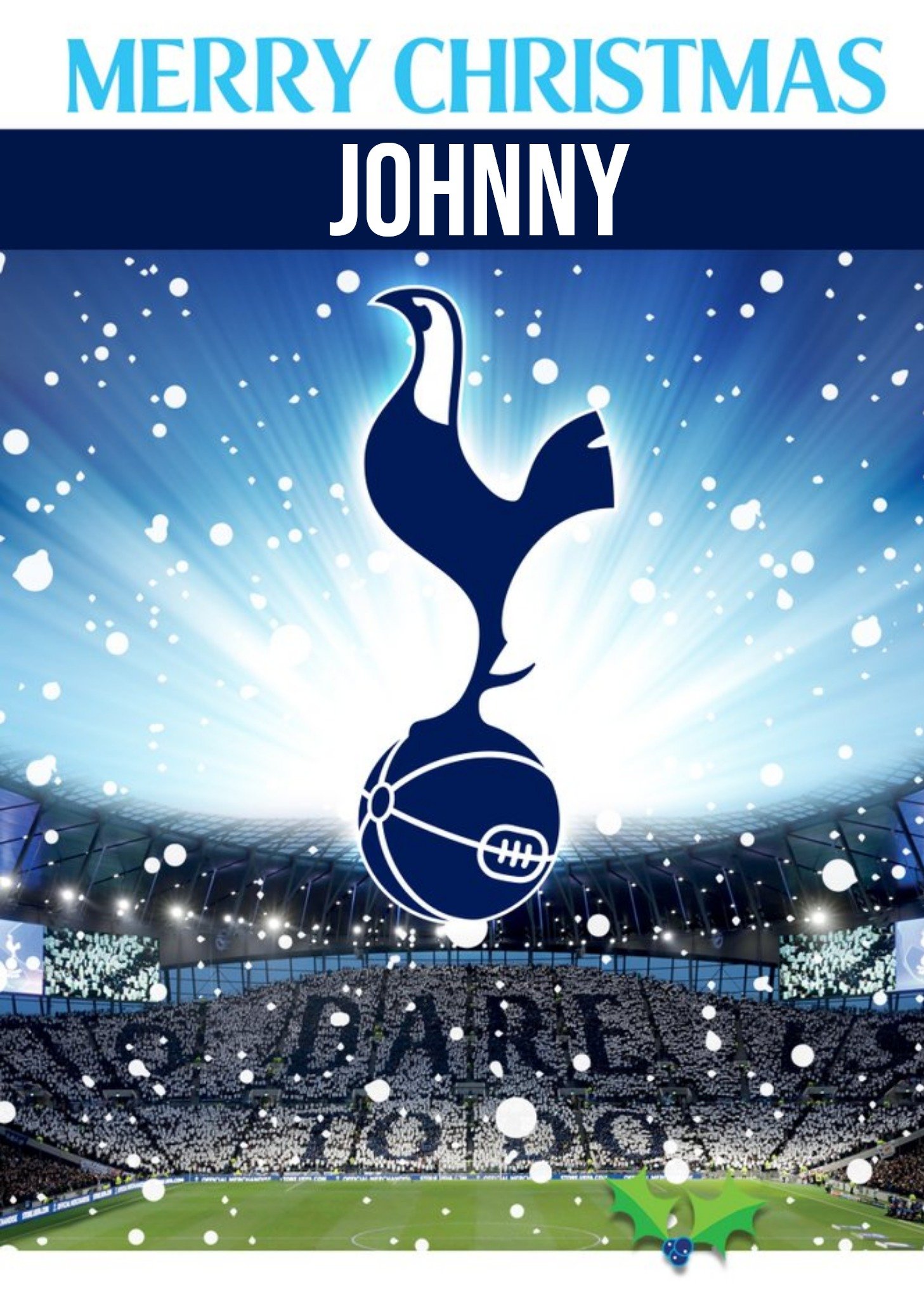 Other Tottenham Hotspur Fc Football Club Christmas Card, Large