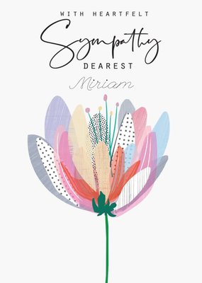 Floral Heartfelt Sympathy Card