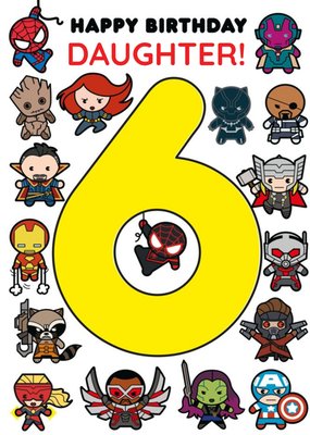 Marvel Comics Characters 6 Daughter Card