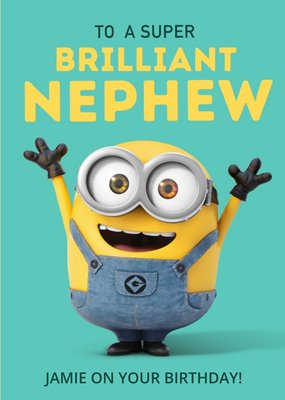 Minions Brilliant Nephew Birthday Card