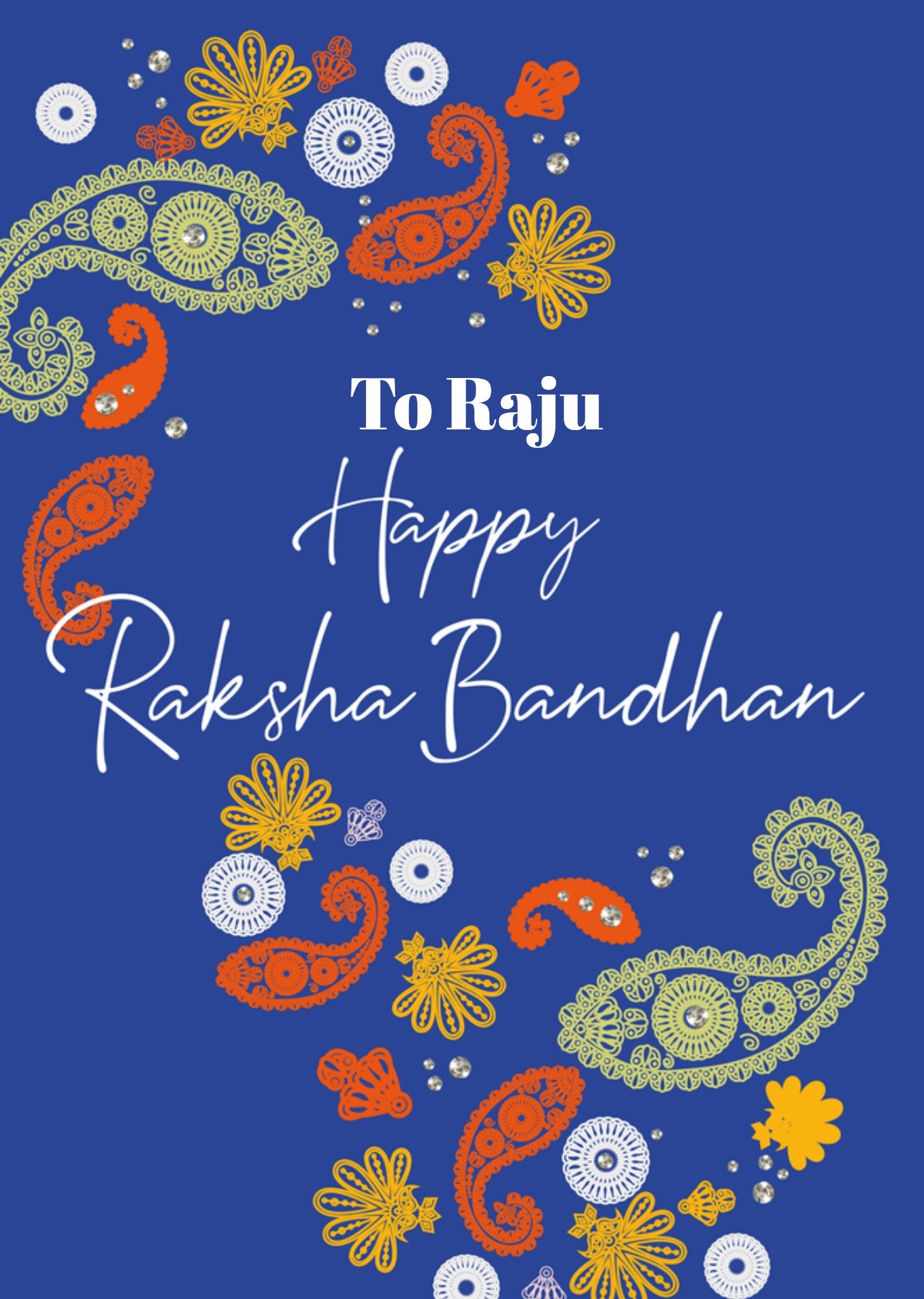 Eastern Print Studio Happy Raksha Bandhan Card