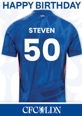 Chelsea FC Birthday Card