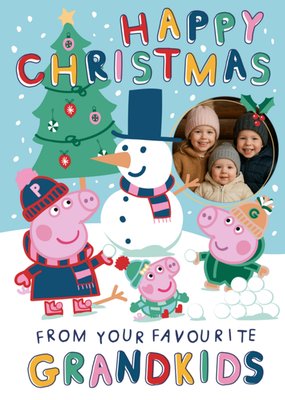 From Your Favourite Grandkids Photo Upload Christmas Card