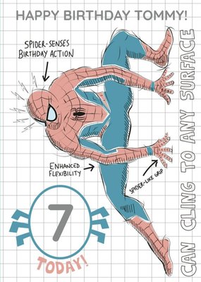 Marvel Spiderman Personalised Birthday Card