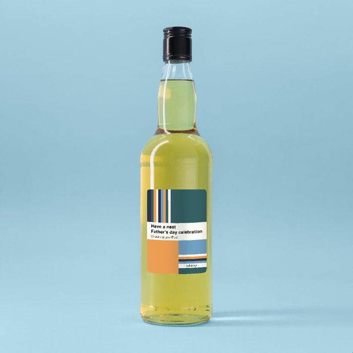 Father's Day Personalised Whisky 70cl