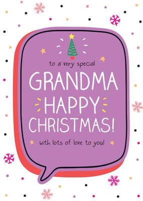 Happy Jackson To a very Special Grandma Christmas Card