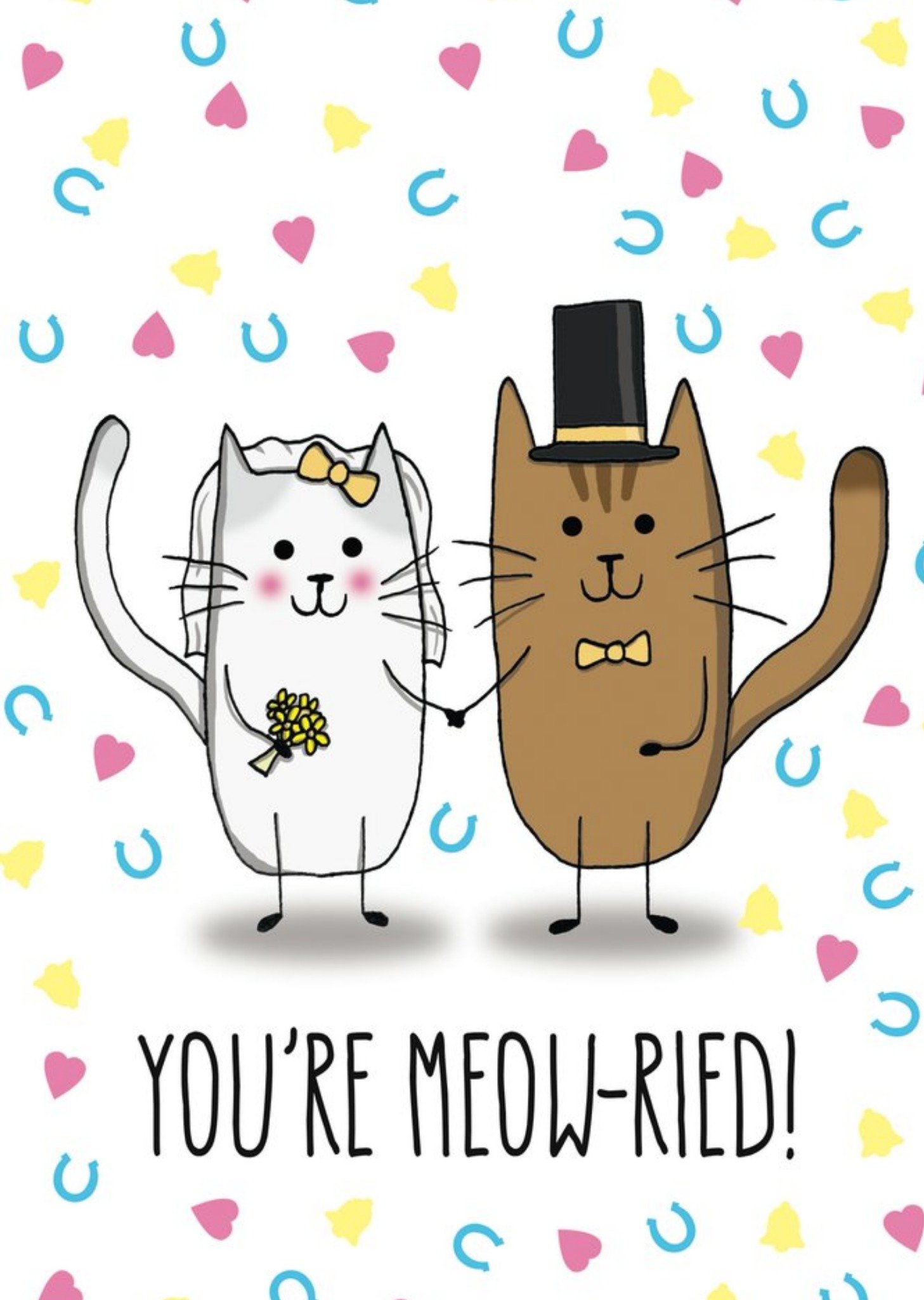 Moonpig All The Best Cute Pun Funny Wedding Card