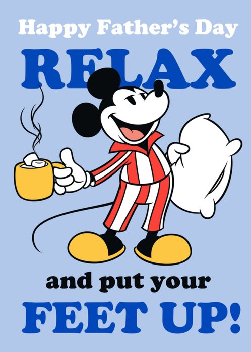 Relax Put Your Feet Up Mickey Mouse Father's Day Card From Disney